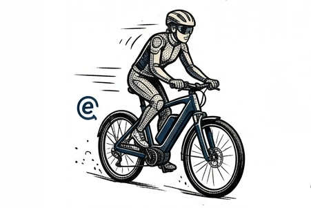 Bild eines eBike im Comicstil
