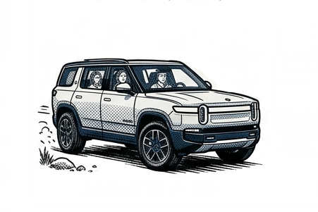 Bild eines SUV im Comicstil